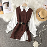 College style waistband vest