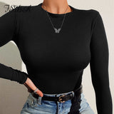 Long Sleeve Skinny Body Top Jumpsuit